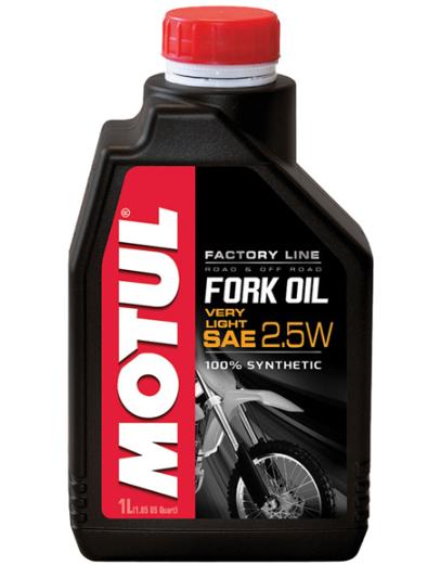 Ulei pentru furcă moto MOTUL Fork Oil Factory Line 2.5W, 1 litru, sintetic